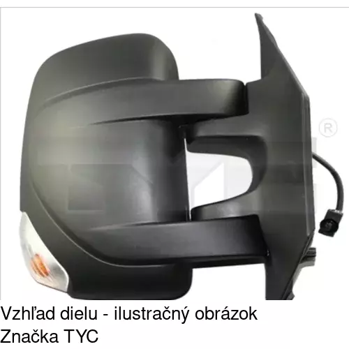 Vonkajšie zrkadlo POLCAR 60N1524E