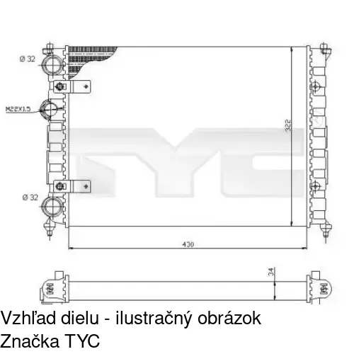 Chladiče vody 671308-1 /POLCAR/ - obr. 2