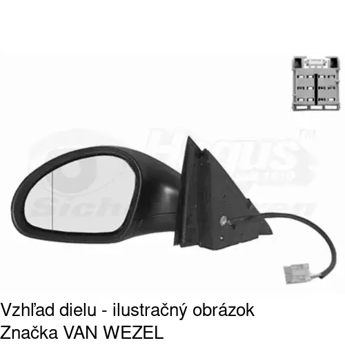 Rám vonkajšieho zrkadla 673054TM /POLCAR/ - obr. 4