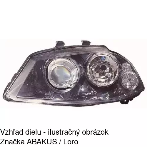 Hlavný reflektor 6731092E /POLCAR/