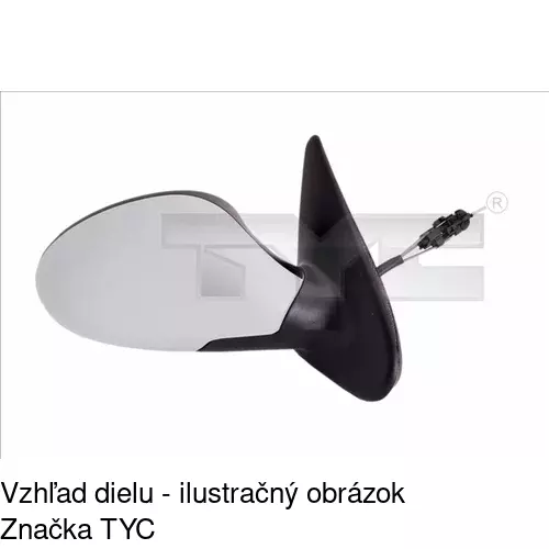 Vonkajšie zrkadlo POLCAR 6755516E - obr. 2