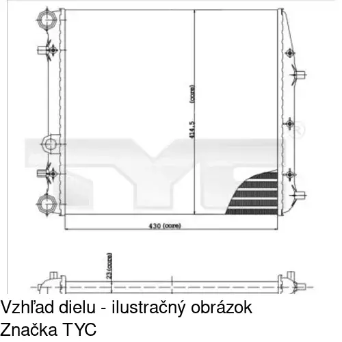 Chladiče vody POLCAR 691308A1