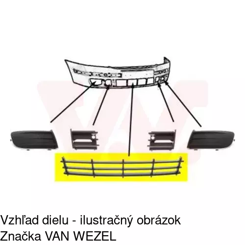 Kryt v nárazníku POLCAR 692227 - obr. 2