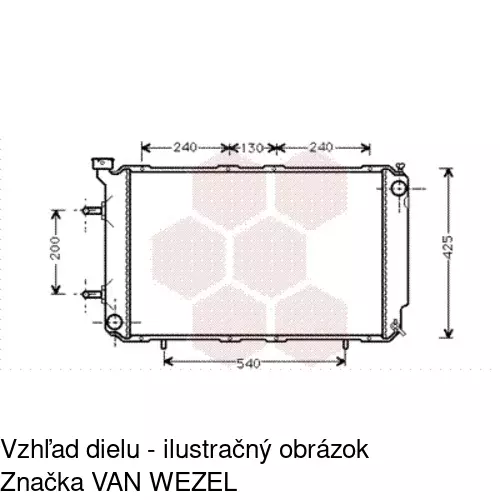 Chladiče vody POLCAR 720608-3 - obr. 2