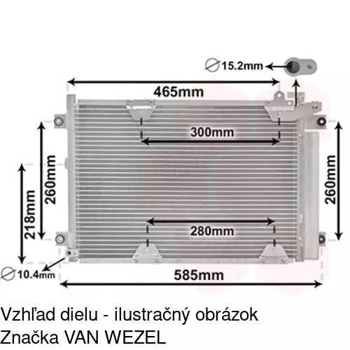 Chladiče klimatizácie POLCAR 7424K8C2 - obr. 2