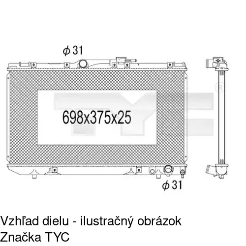 Chladiče vody POLCAR 812208-3