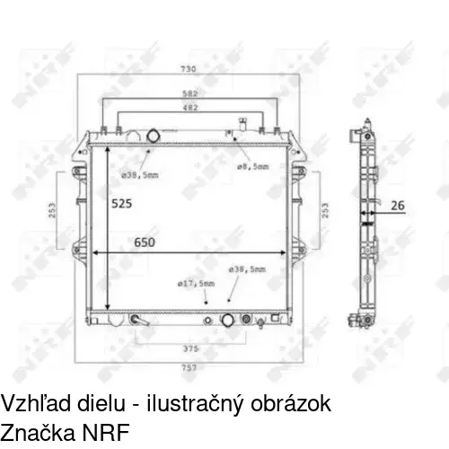 Chladiče vody POLCAR 819208-7