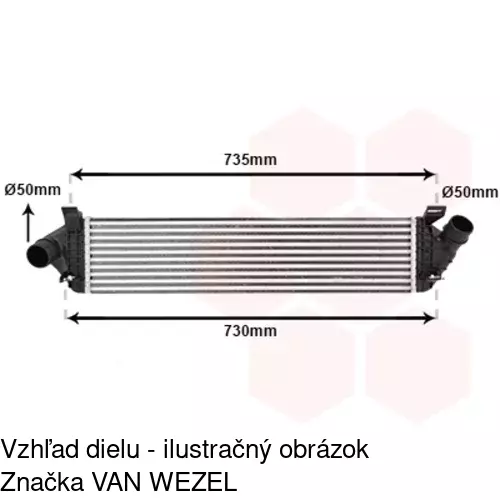 Chladiče vzduchu (Intercoolery) POLCAR 9042J8-1 - obr. 4