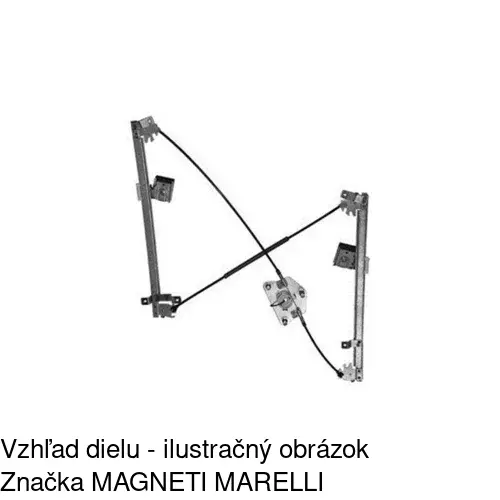 Mechanizmus sťahovania okna elektrický bez motora POLCAR 9513PSG5 - obr. 3