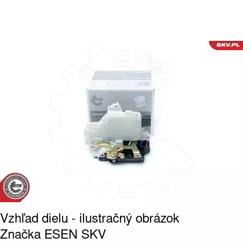 Vnútorná zámka dverí POLCAR 9514ZC-2 - obr. 4