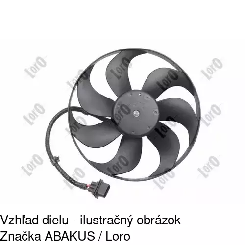 Ventilátor bez krytu / podpery POLCAR 952523U4 - obr. 3