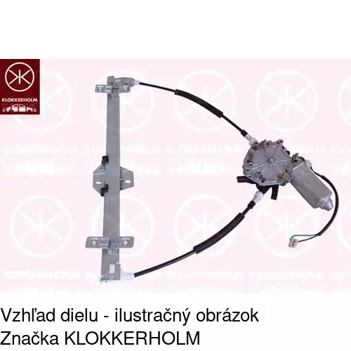 Mechanizmus sťahovania okna elektrický bez motora POLCAR 9534PSG2