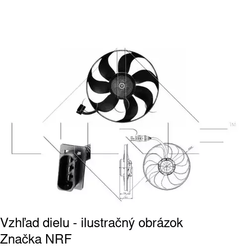 Ventilátor bez krytu / podpery POLCAR 954123U5 - obr. 3