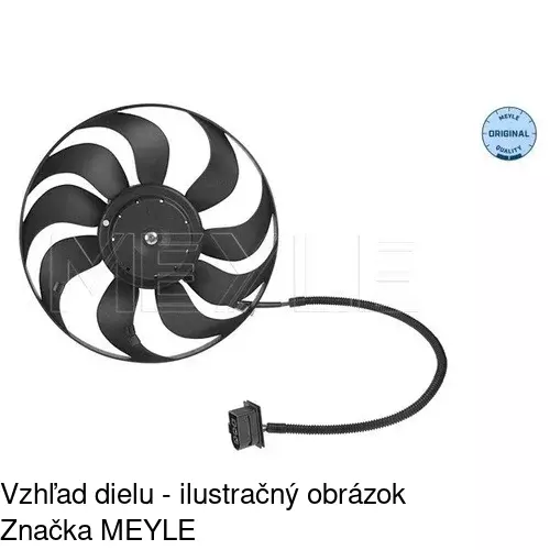 Ventilátor bez krytu / podpery POLCAR 954123U6 - obr. 2