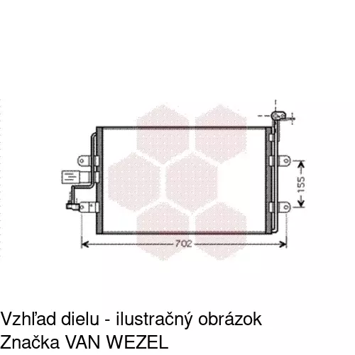 Chladiče klimatizácie POLCAR 9541K8C1S - obr. 1