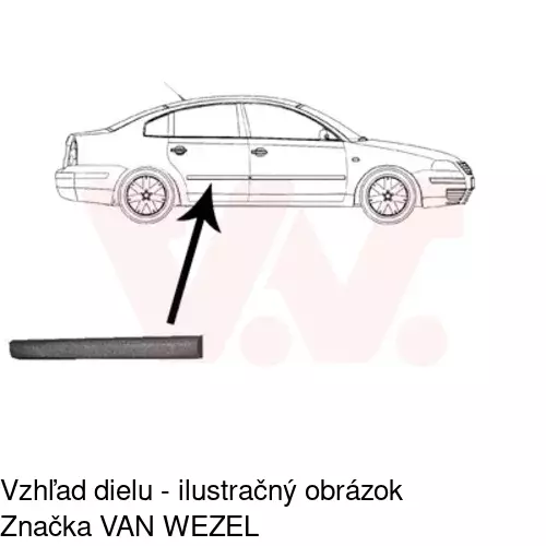 Lišta dverí POLCAR 95480042