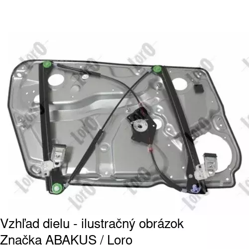 Mechanizmus sťahovania okna elektrický bez motora POLCAR 9548PSG2 - obr. 3