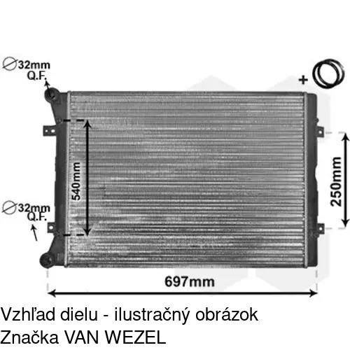 Chladiče vody 955108-1 /POLCAR/