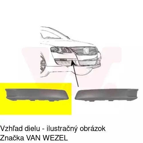 Lišta nárazníka POLCAR 95550728 - obr. 1