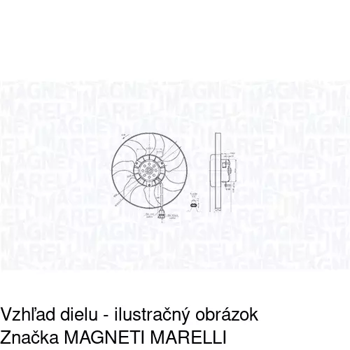 Ventilátor bez krytu / podpery POLCAR 956623U6 - obr. 5