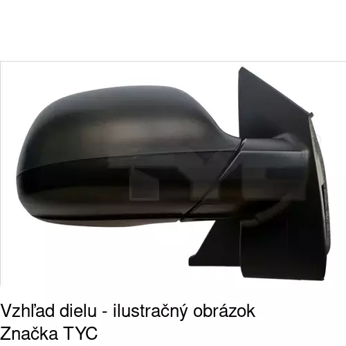 Vonkajšie zrkadlo POLCAR 9569510S