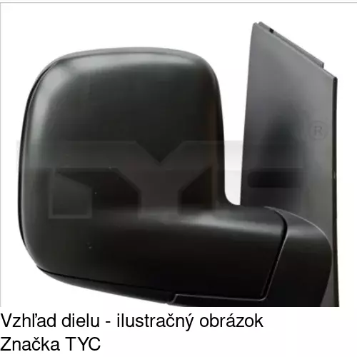 Vonkajšie zrkadlo 957552-M /POLCAR/ - obr. 4