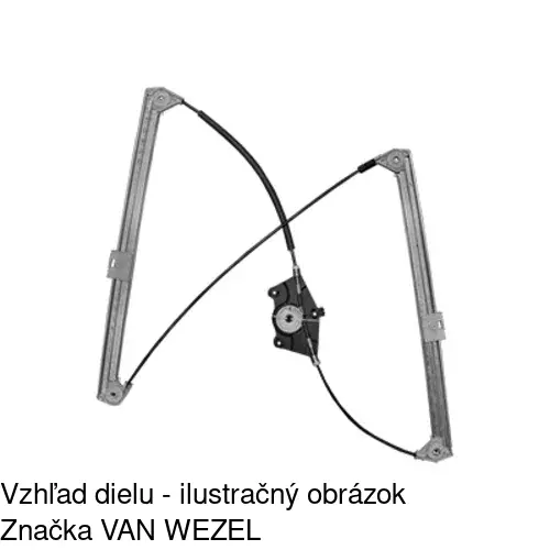 Elektrický mechanizmus okna dverí POLCAR 9580PSG2 - obr. 5