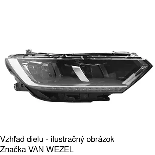 Hlavný reflektor POLCAR 95D3101V - obr. 1