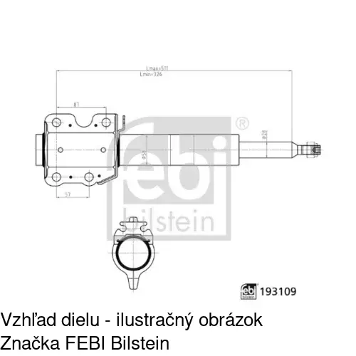 Plynový tlmič POLCAR S010210G - obr. 1