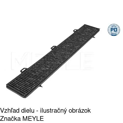 Kabínový filter s uhlíkom POLCAR S11-1024 - obr. 5