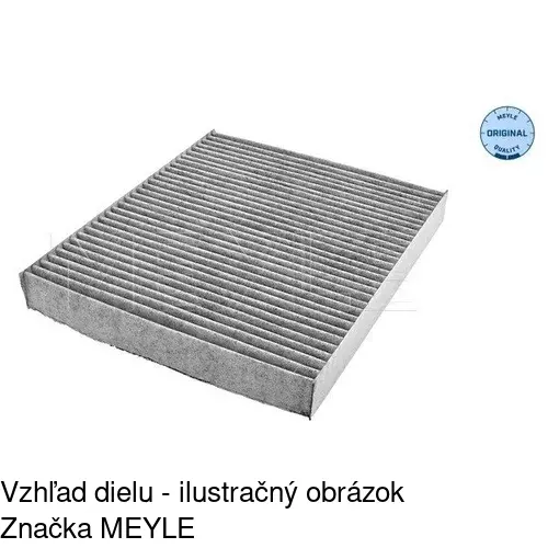 Kabínový filter s uhlíkom POLCAR S11-1029 - obr. 2