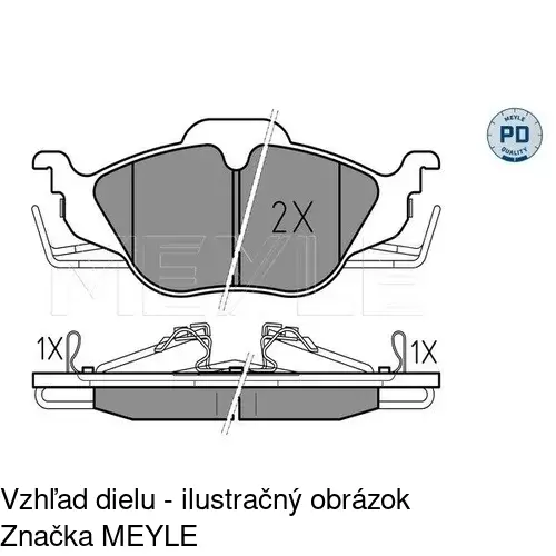 Brzdové dosky POLCAR S70-0021 - obr. 2