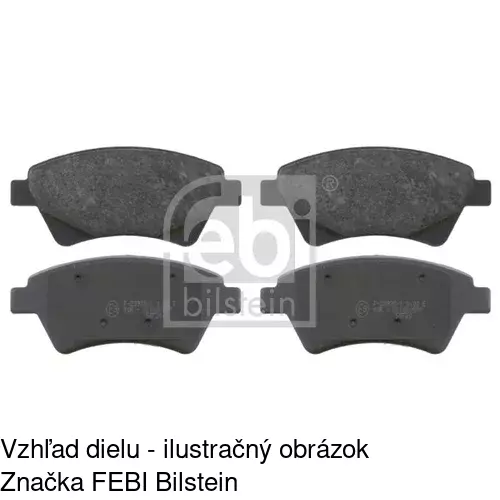 Brzdové dosky POLCAR S70-0040 - obr. 1