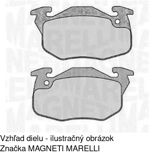 Brzdové dosky POLCAR S70-0068 - obr. 2