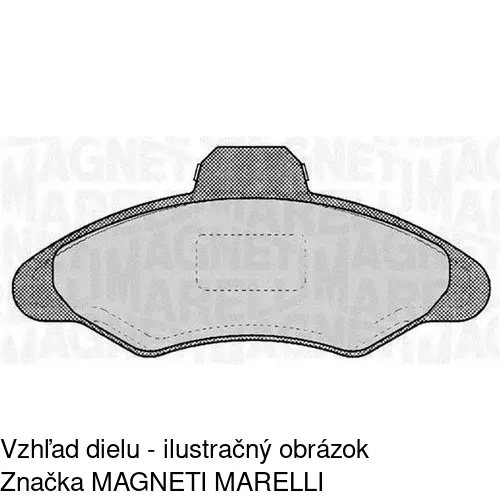 Brzdové dosky POLCAR S70-0078 - obr. 1