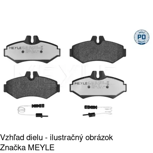 Brzdové dosky POLCAR S70-0079 - obr. 1