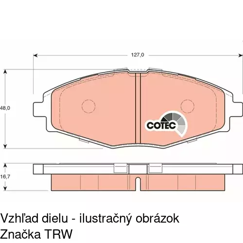 Brzdové dosky POLCAR S70-0096 - obr. 4