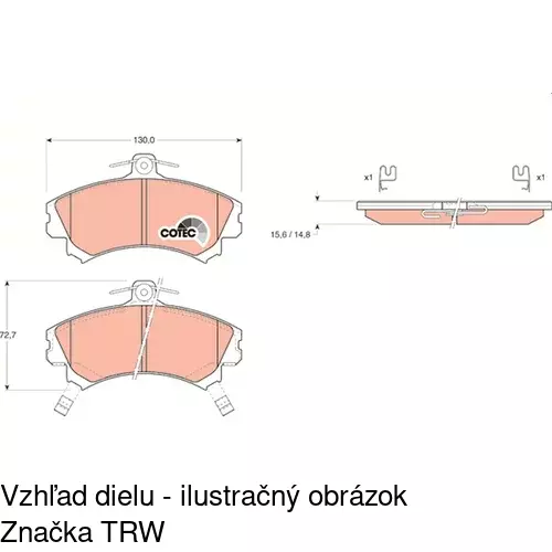 Brzdové dosky POLCAR S70-0132 - obr. 5