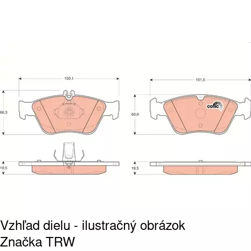 Brzdové dosky POLCAR S70-0142 - obr. 4