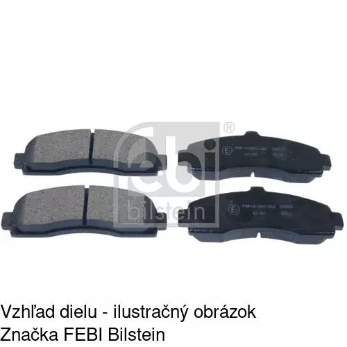 Brzdové dosky POLCAR S70-0144 - obr. 1