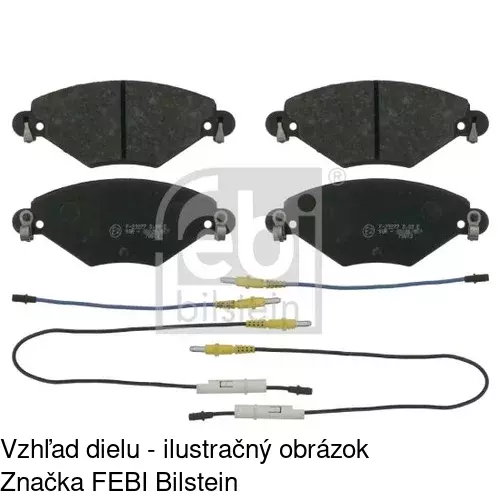 Brzdové dosky POLCAR S70-0160 - obr. 1