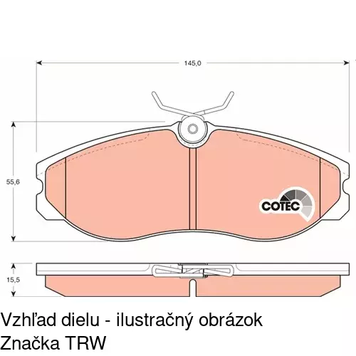 Brzdové dosky POLCAR S70-0161 - obr. 3