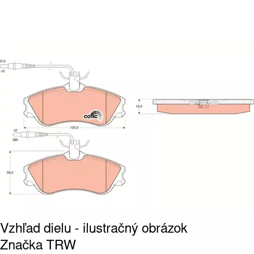 Brzdové dosky POLCAR S70-0169 - obr. 4