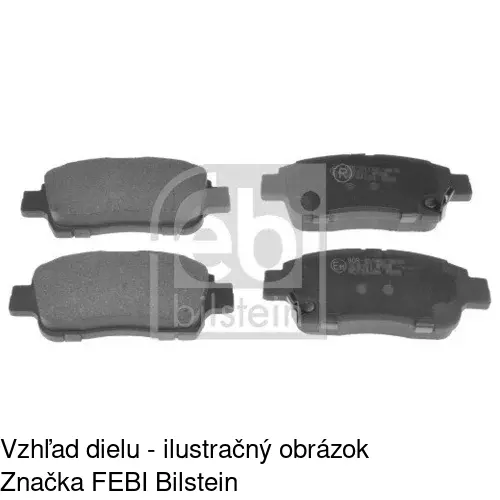 Brzdové dosky POLCAR S70-0172 - obr. 1