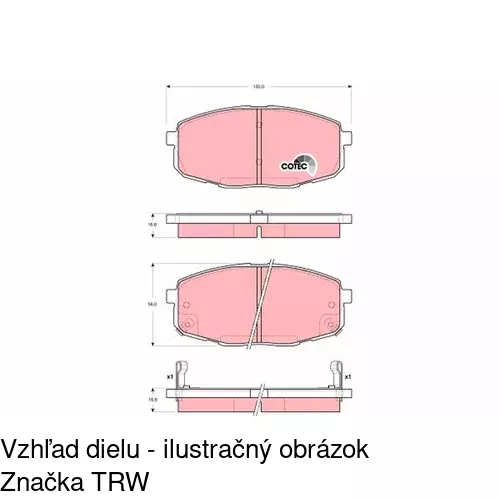 Brzdové dosky POLCAR S70-0188 - obr. 4