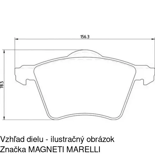 Brzdové dosky POLCAR S70-0228