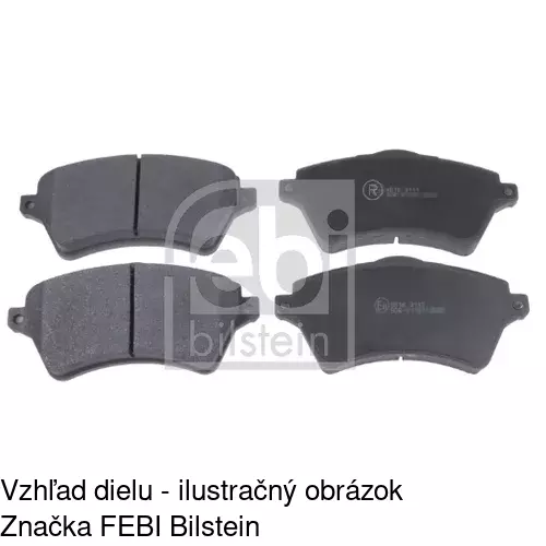 Brzdové dosky POLCAR S70-0257 - obr. 1