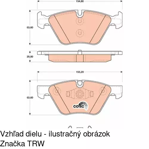 Brzdové dosky POLCAR S70-0266 - obr. 3