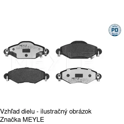 Brzdové dosky POLCAR S70-0282 - obr. 1