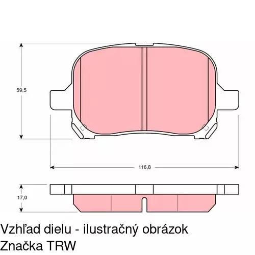 Brzdové dosky POLCAR S70-0283 - obr. 4